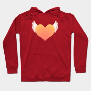 Winged Heart - Orange Hoodie